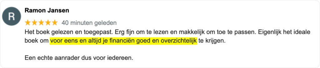 voor eens en altijd je financien op orde